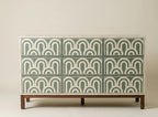 Handmade Bone Inlay Dresser – Sage Green Arch Pattern Storage Cabinet