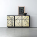 Bone Inlay Luxury Sideboard Cabinet Handmade 3 Drawer Storage Buffet Console