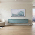 handcrafted mother of pearl inlay Floating Wall Mounted Media Console