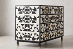 Geometric Dresser 5 Drawer Cabinet Handmade Luxury Storage Chest Modern Furniture