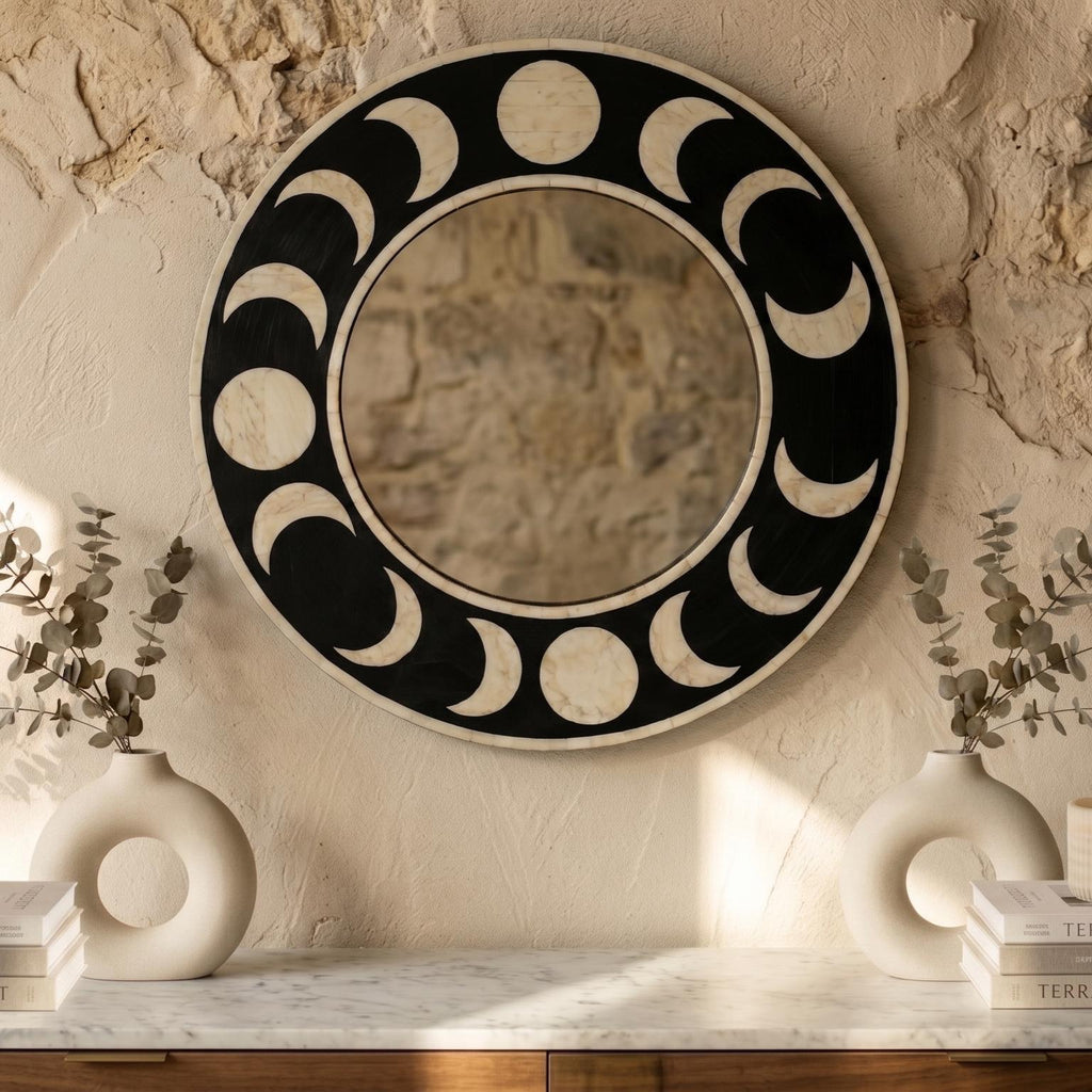 Bone Inlay Mirror Handmade Luxury Wall Decor | unique decor