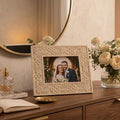Handmade Bone Inlay Picture Frame 4x6 Vintage Photo Frame