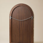 Art Deco Arch Mirror Bone Inlay Black Ivory Geometric Wall Mirror luxury