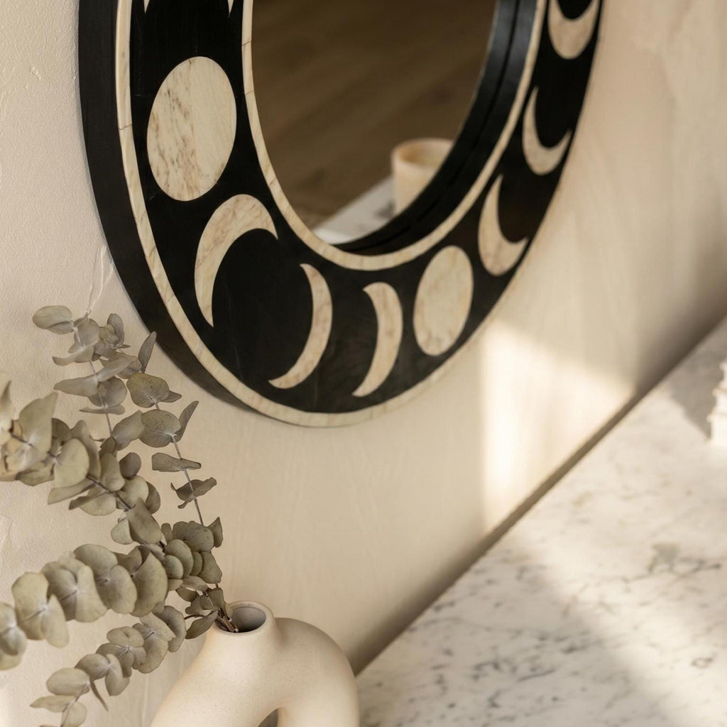 Bone Inlay Mirror Handmade Luxury Wall Decor | unique decor