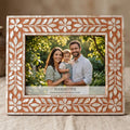 Terracotta Mother of Pearl Picture Frame Handmade MOP Home Decor