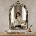 Arch Wall Mirror Bone Inlay Handmade Decorative Mirror