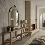 Arch Wall Mirror Bone Inlay Handmade Decorative Mirror